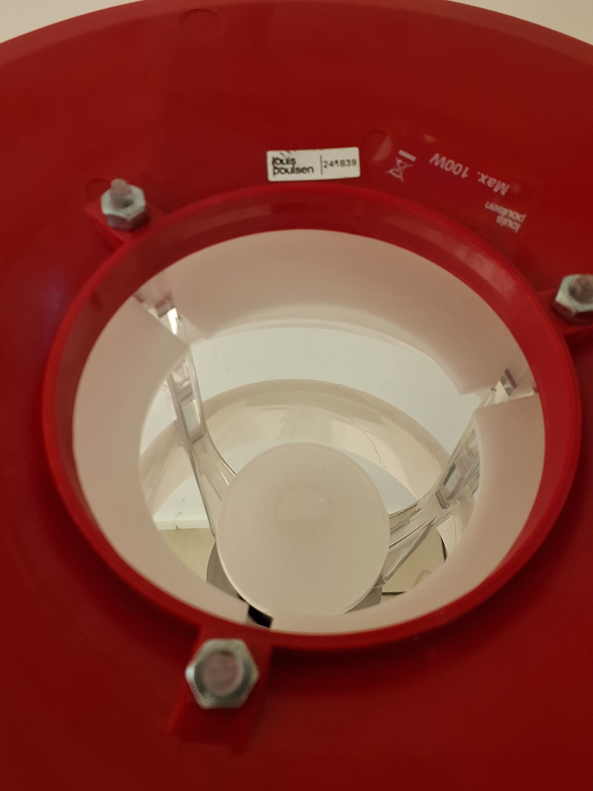 PH 80 standerlampe rød